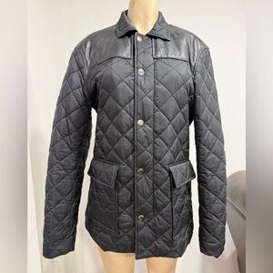 Calderoni Men's Quilted Black Puffer Jacket